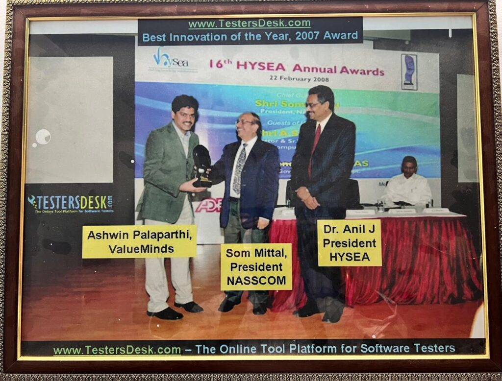 Thank you HYSEA - TestersDesk - Ashwin Palaparthi